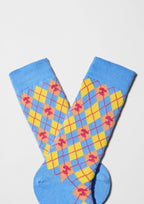 BeSnoopy Diamonds Bleu - Chaussettes coton biologique