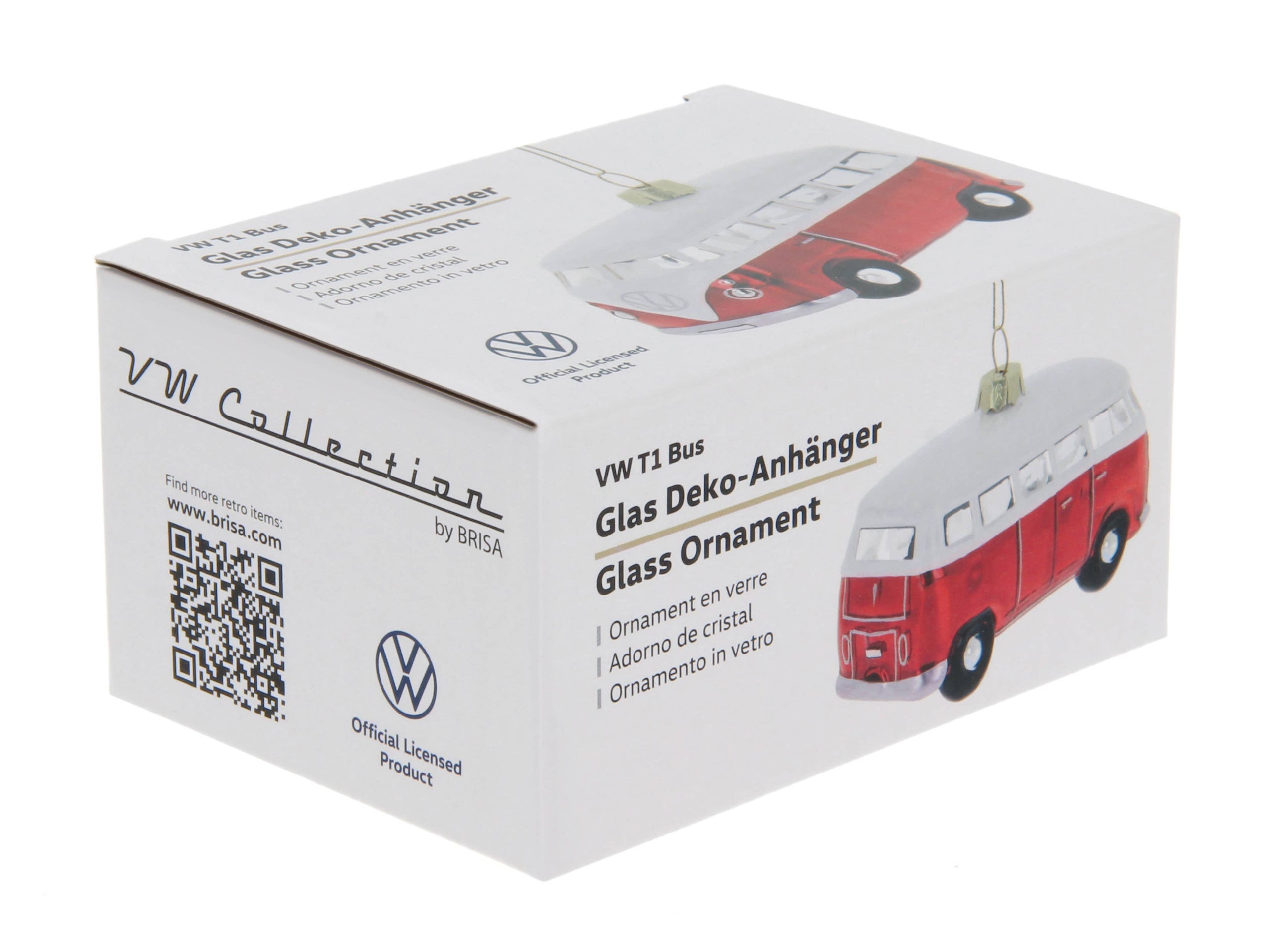 Décoration de Noël VW T1 Bus Rouge & Blanc | Oggetti di design e regali originali