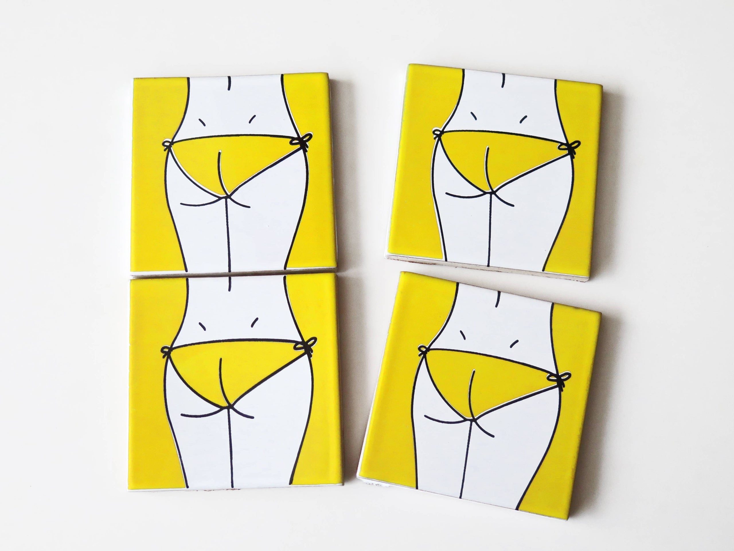 Sous-verres en céramique Bikini Design