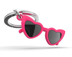 Schlüsselanhänger Herzbrille
