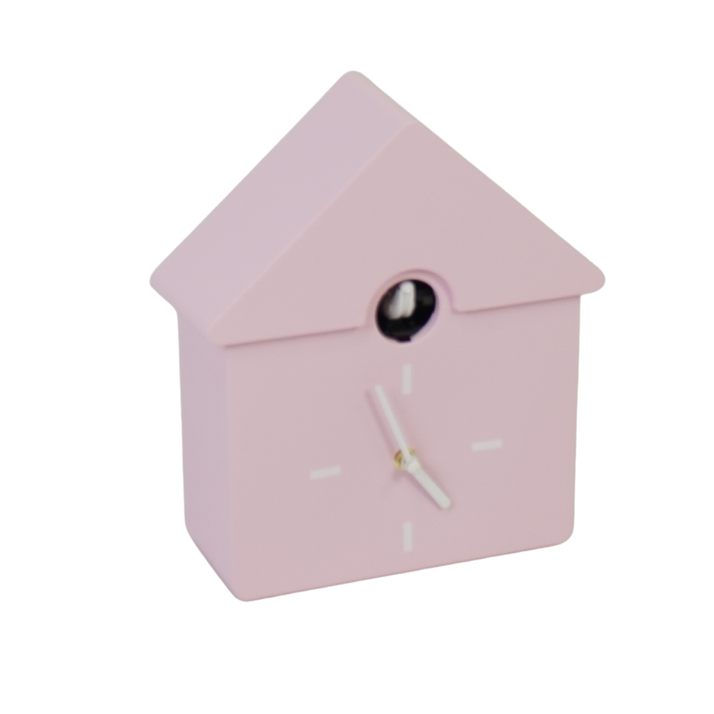 Horloge - Horloge Murale Coucou - Rose Clair - 24x27x9cm | Design-lahjat ja sisustustuotteet