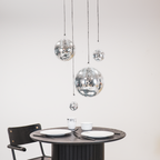 Boule de Noël Disco Argent - 10cm