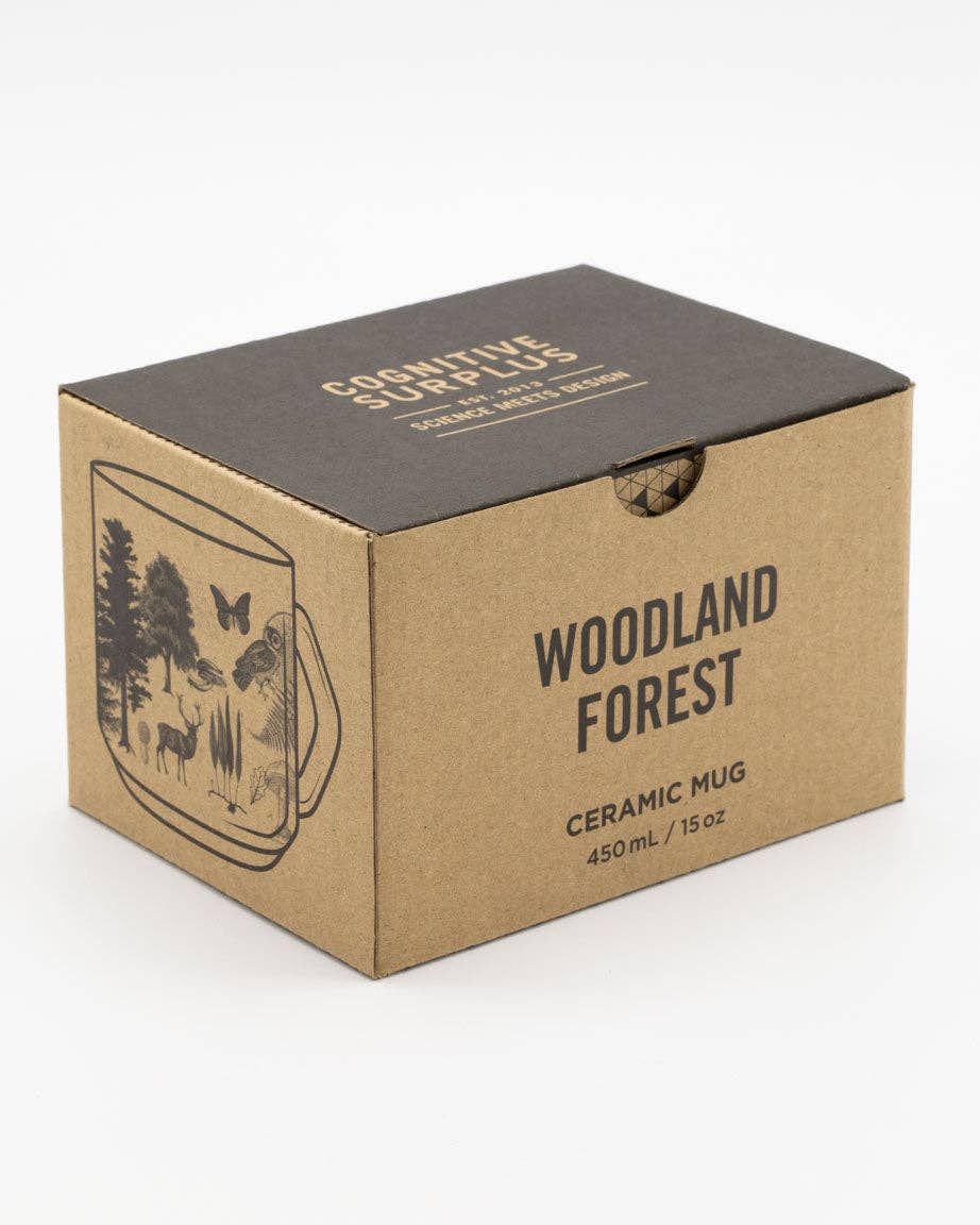 Oggetto regalo di design – Mug Woodland Forest – produit scientifique Cognitive Surplus EU, vue 3