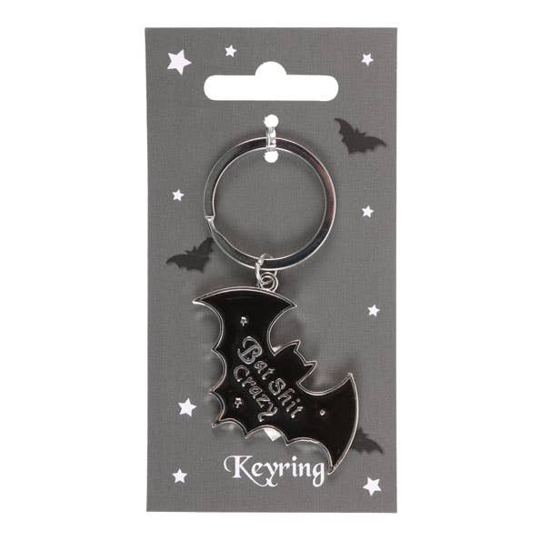 Bat Shit Crazy Bat Keychain