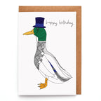 Herr Mallard "Happy Birthday" Geburtstagskarte