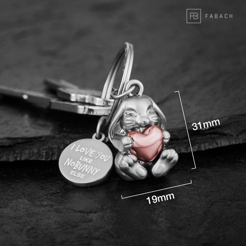 Porte-clés Lapin Bunny « I love you like nobunny else » | Design e regali originali
