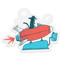 Autocollant Chat Rocket | Design e regali originali
