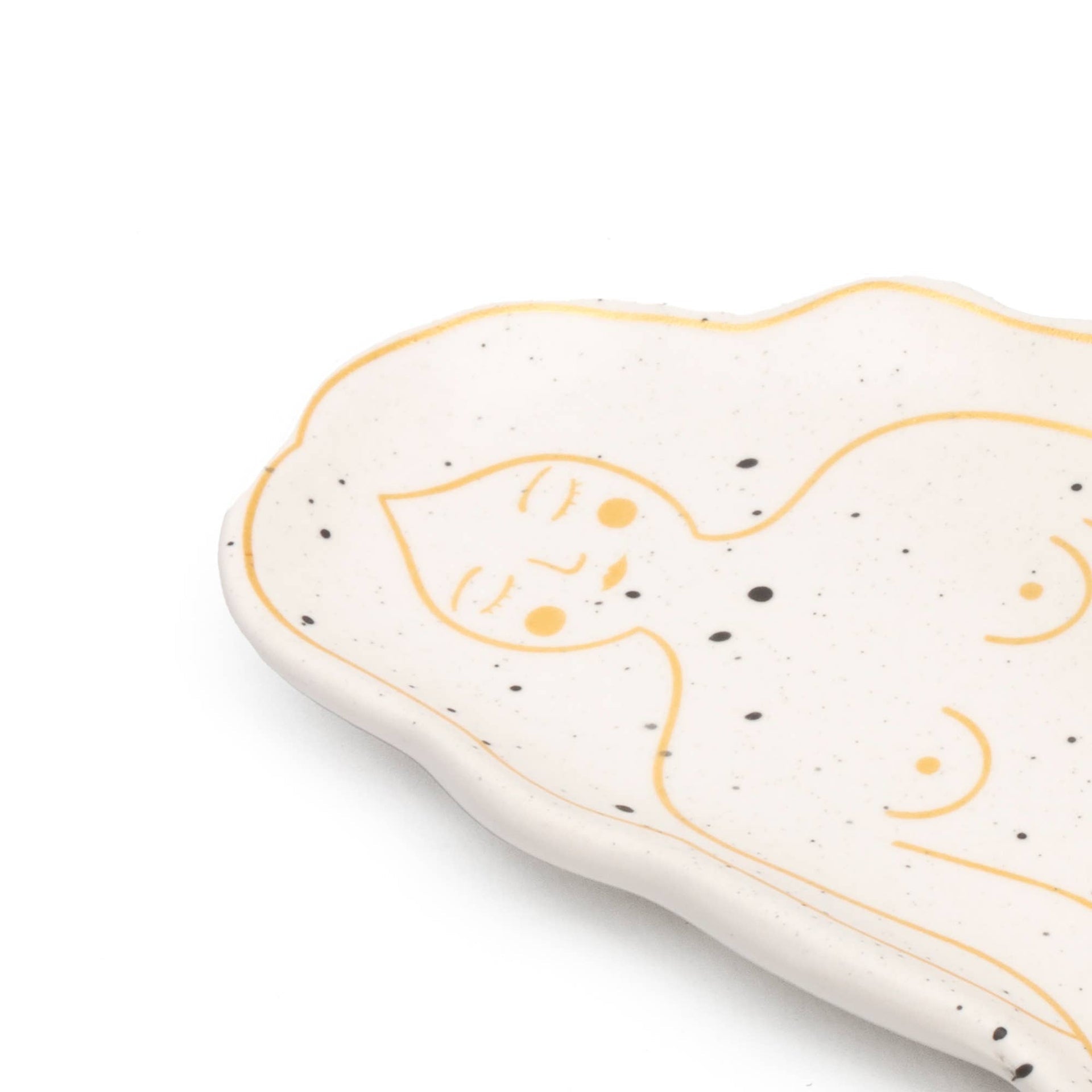 Brûle Parfum Seins Blanc Peint à la Main Helio Ferretti Vue 2