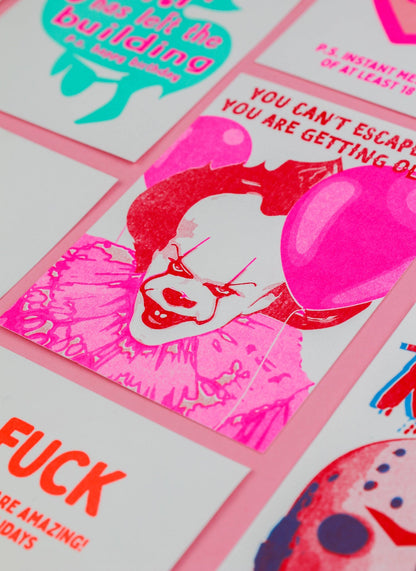 Pennywise Postcard: You Can't Escape IT (risoprint)