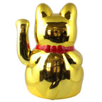 Chat chanceux doré 20cm