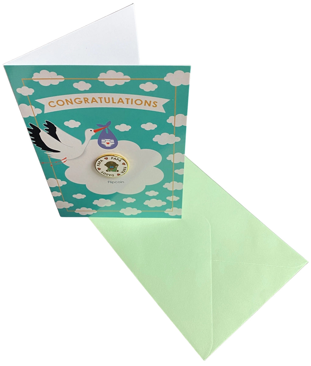 Birth card with decision document for parents