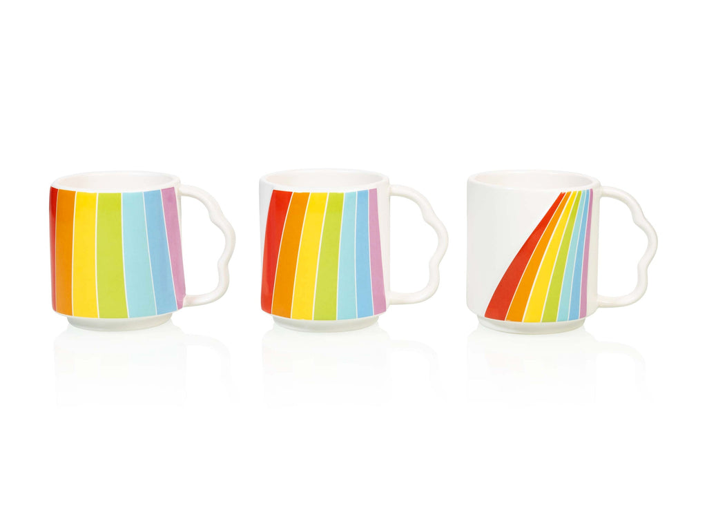 Mugs Empilables Over The Rainbow – Lot de 3 – Bitten