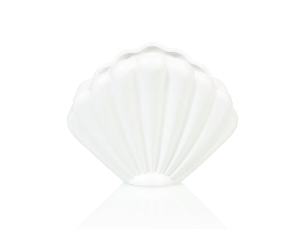 Pot de Fleur Coquillage Blanc – Grand
