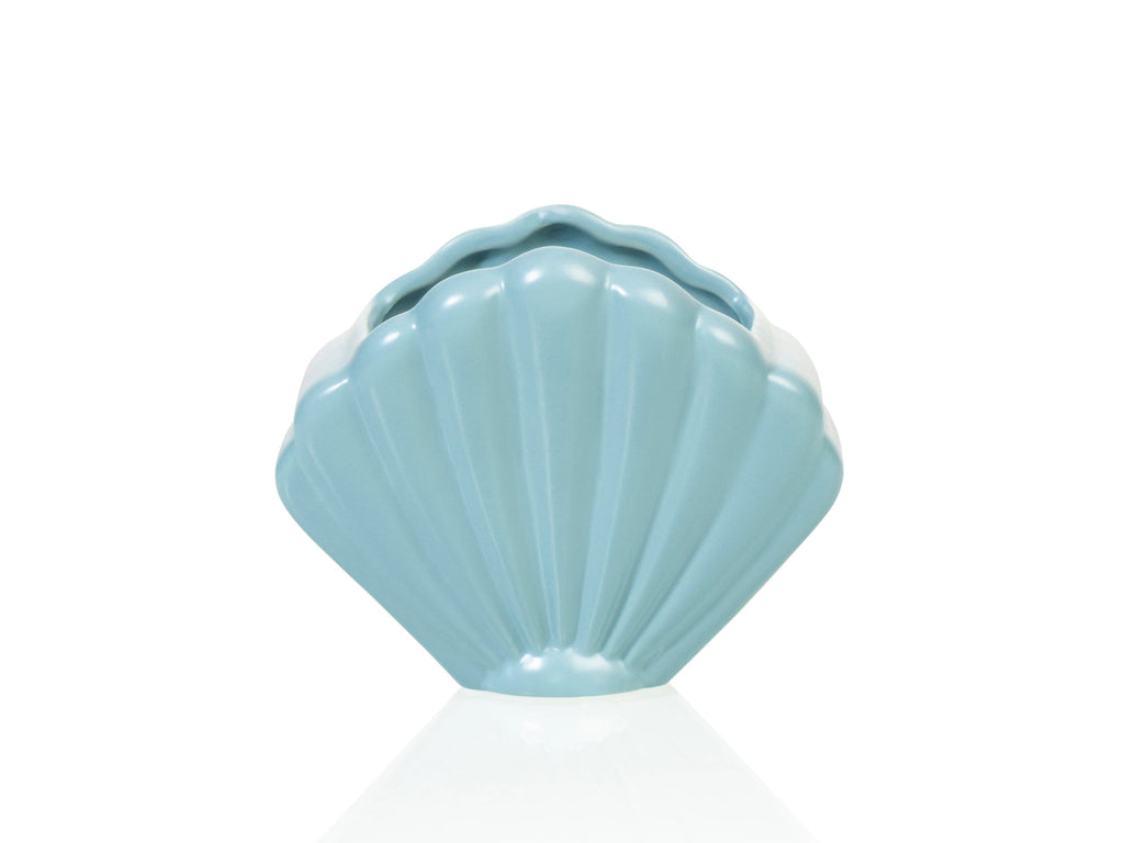 Pot de Fleur Coquillage Bleu – Petit – Bitten