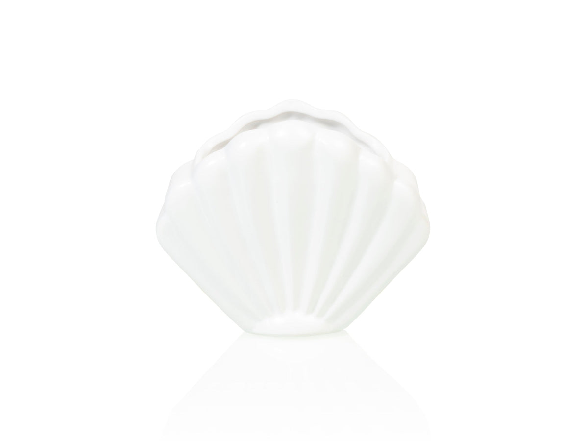 Pot de Fleur Coquillage Blanc – Petit