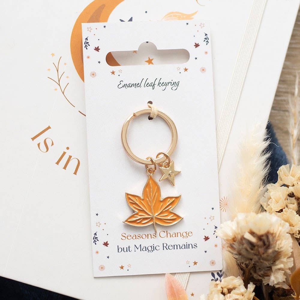 Porte-clés Feuille Magique d'Automne | Objetos de diseño y regalos originales