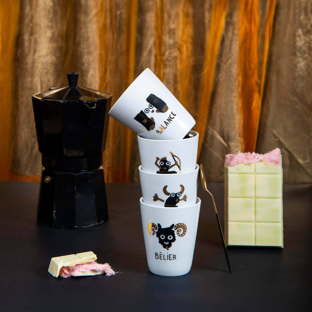 Tasse en porcelaine Signes du zodiaque | Objetos de diseño y regalos originales