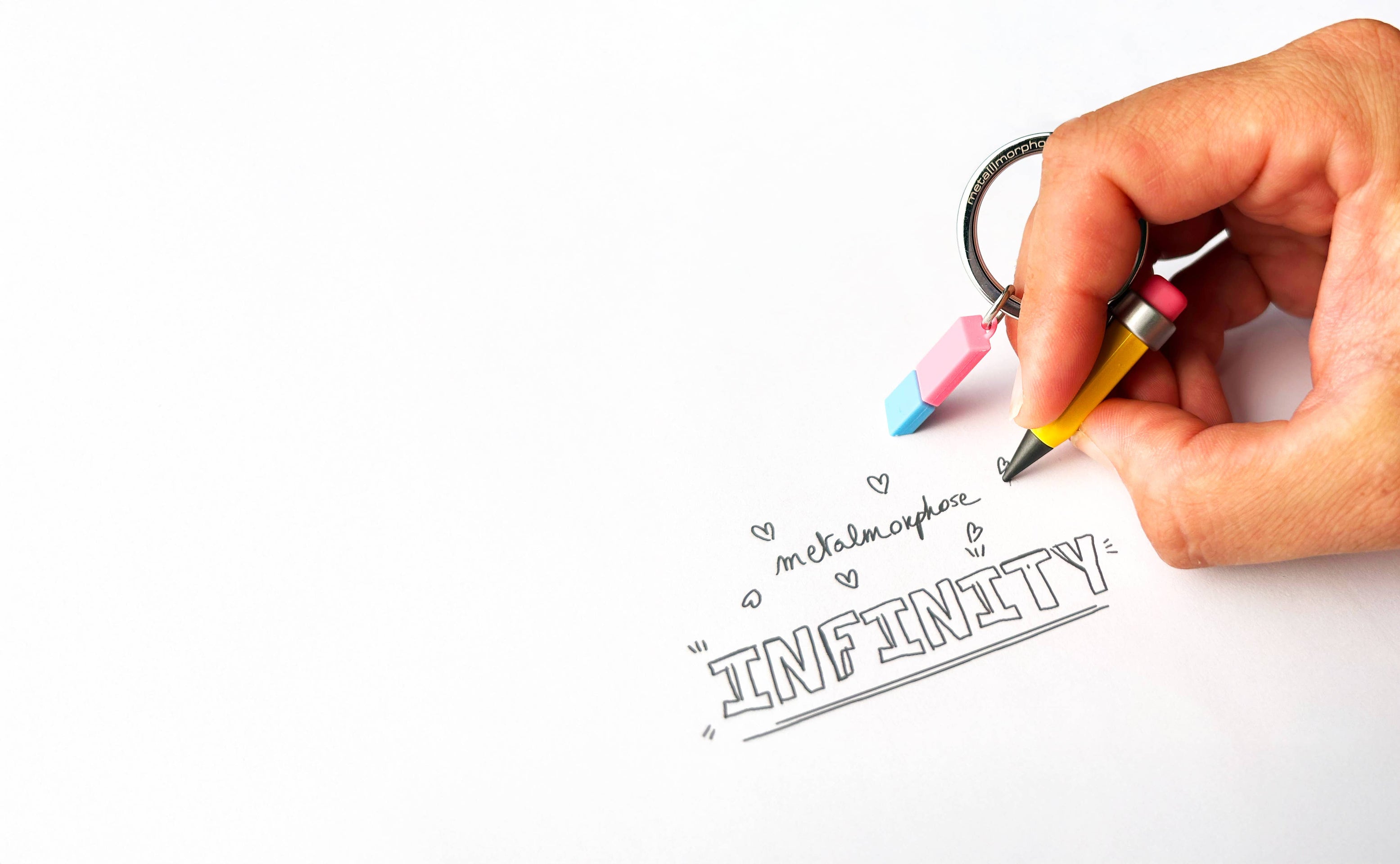 Porte-clés Crayon & Gomme