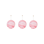 Cintres de Noël, boules de Noël, mousse, rose fluo, S3, 8 cm | Design e regali originali