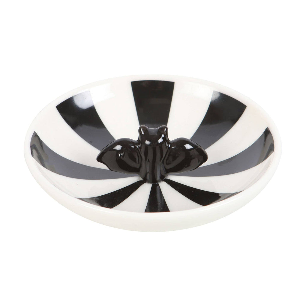 Schmuckschale mit gotischer Fledermaus-Optik
