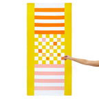 Serviette de plage et jeu Checkers