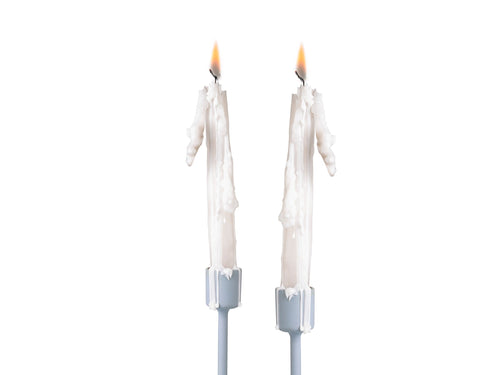 Bougies Coulantes Blanches – Lot de 2 – Bitten