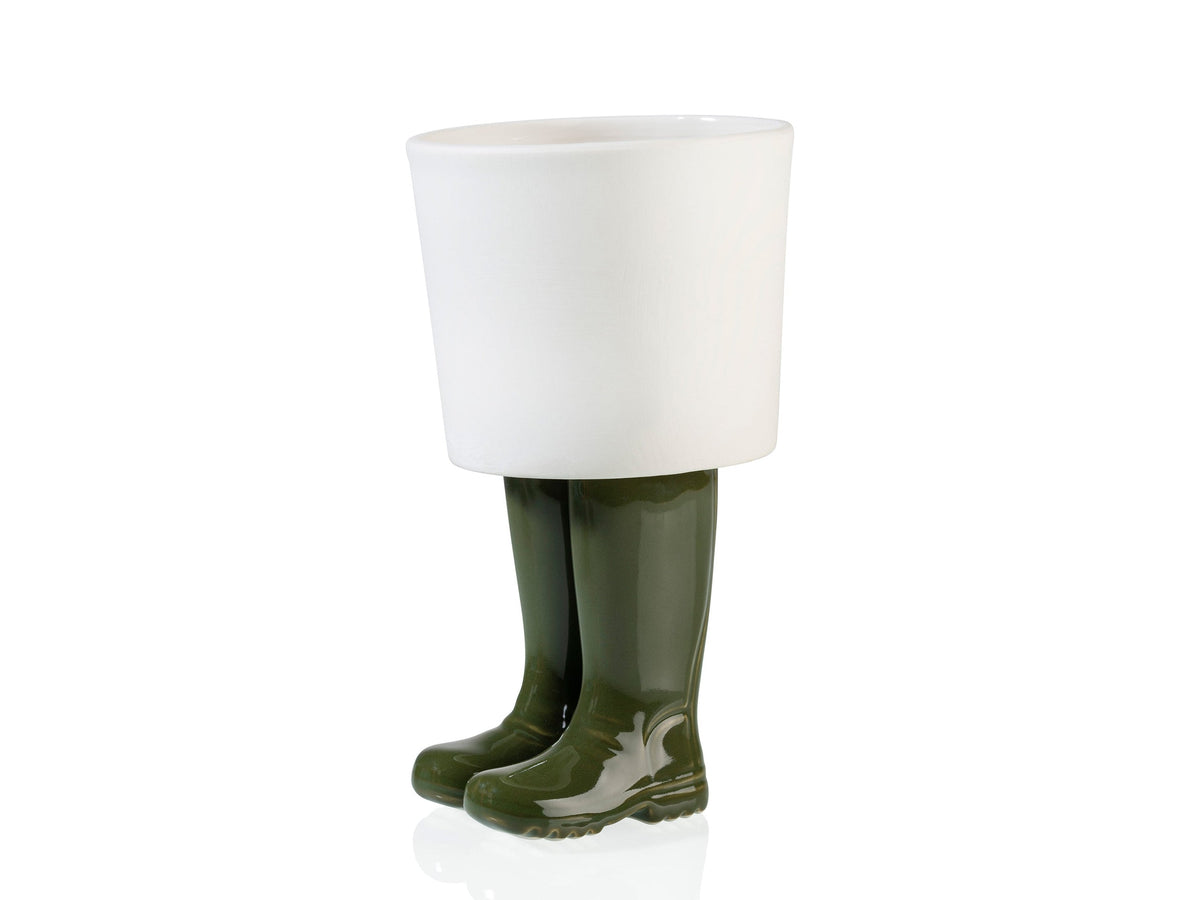 Pot de Fleur Bottes Wellington Vert – Grand – Bitten