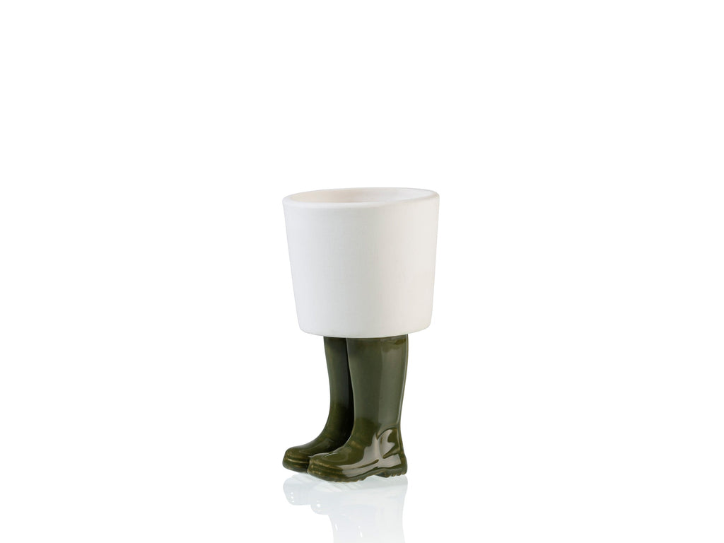 Pot de Fleur Bottes Wellington Vert – Petit – Bitten
