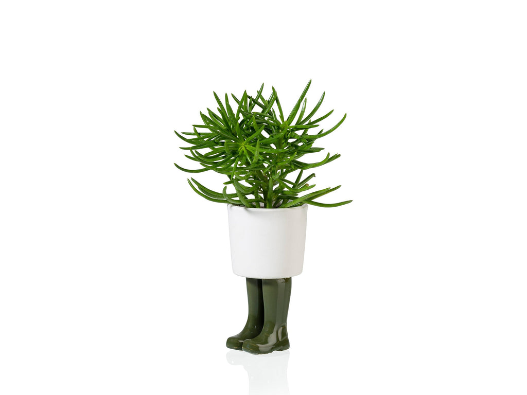 Pot de Fleur Bottes Wellington Vert – Petit – Bitten