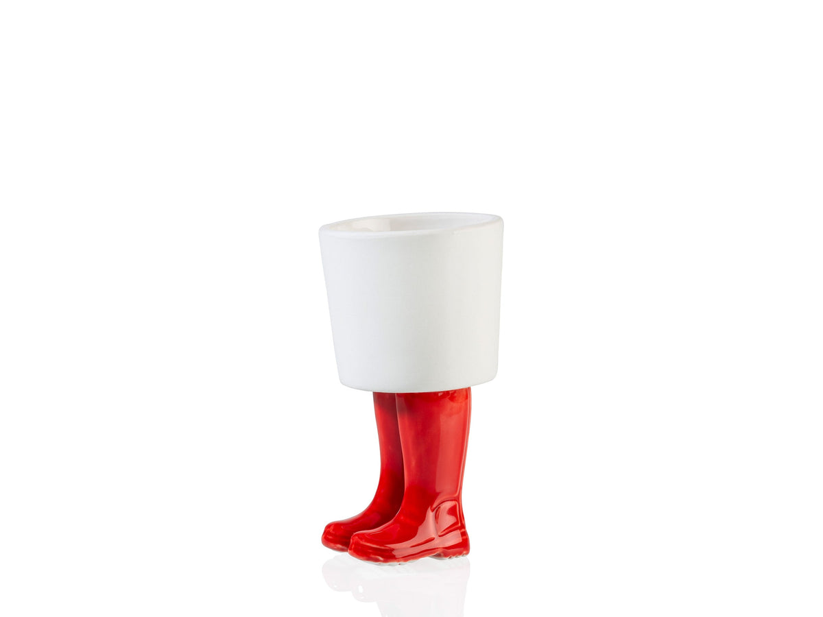 Pot de Fleur Bottes Wellington Rouge – Petit – Bitten