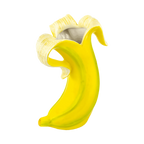 Vaso romantico di banane