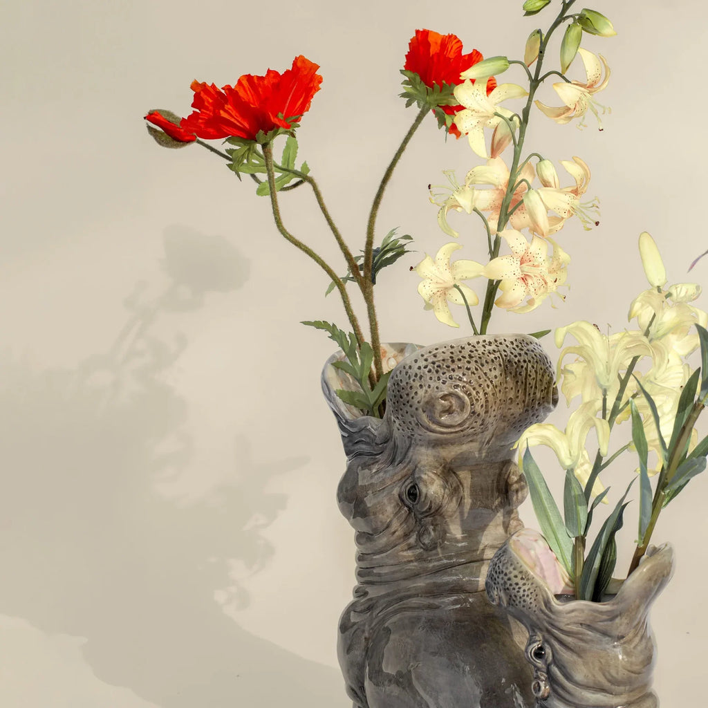 Grand Vase Hippopotame Hungry Hippos | Design-lahjat ja sisustustuotteet