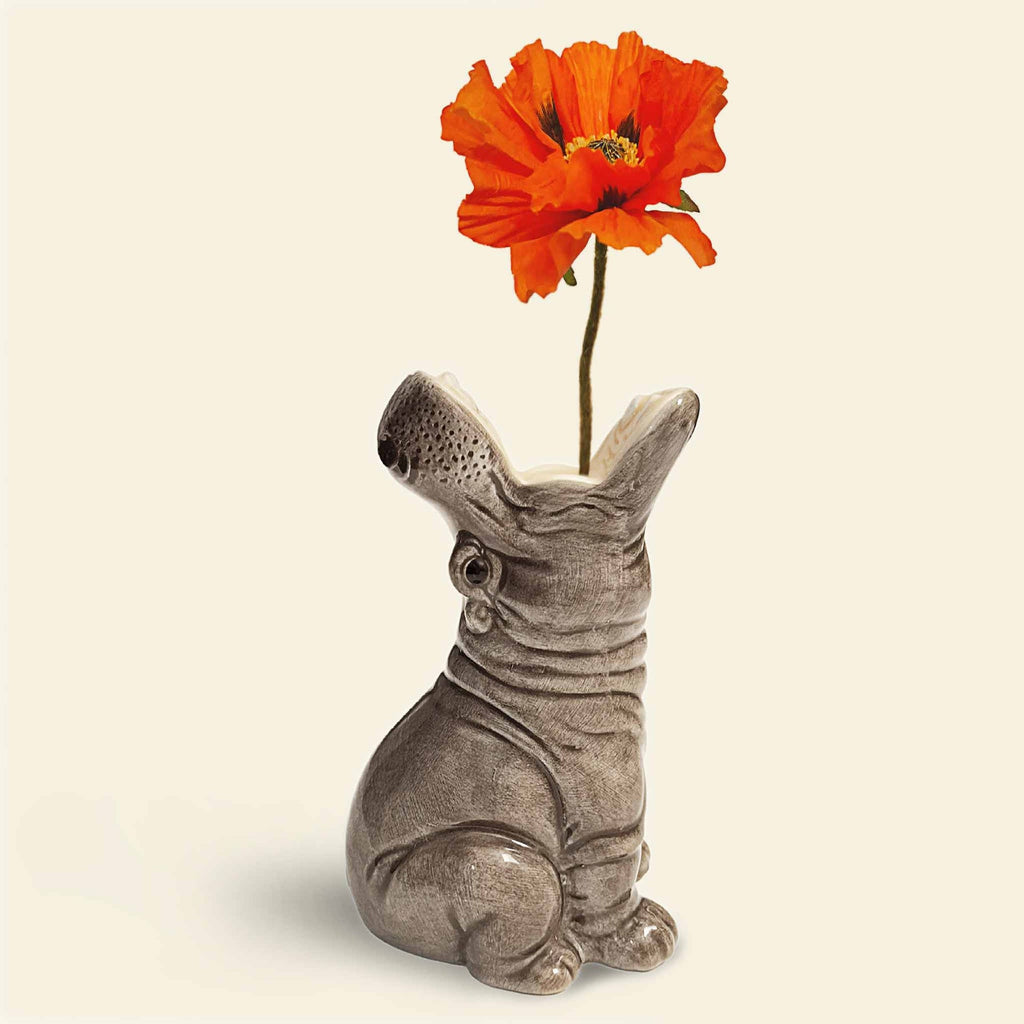 Kleine Vase "Hungriges Nilpferd"