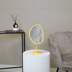 Miroir - Organique - Métal - Jaune Néon - 16,5x12x31,5cm | Designproducten en originele cadeaus
