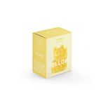 Design-lahja – bougie chat chanceux jaune donkey