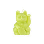 bougie chat chanceux vert clair donkey