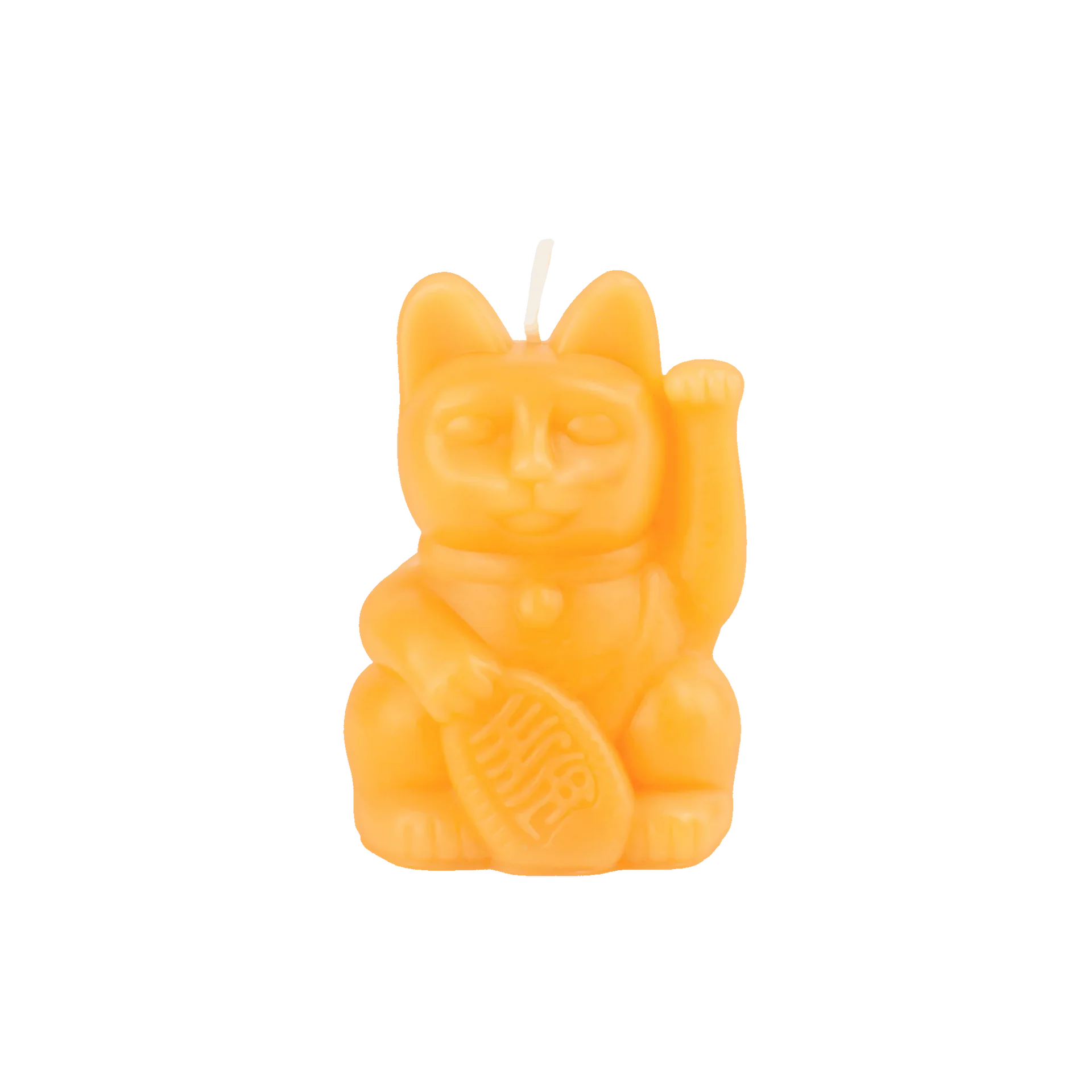 Glückskatze-Pfirsichkerze