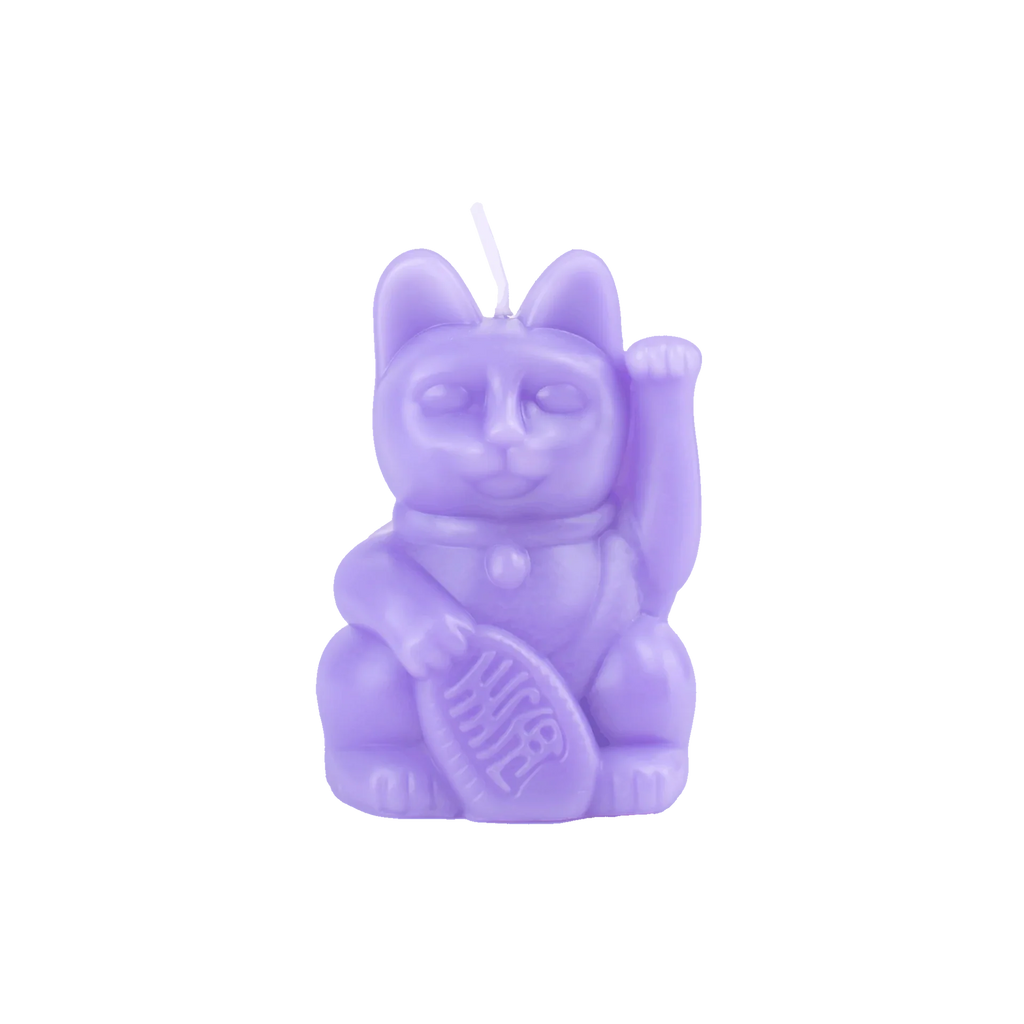 Bougie Chat Chanceux Lilas | Designproducten en originele cadeaus