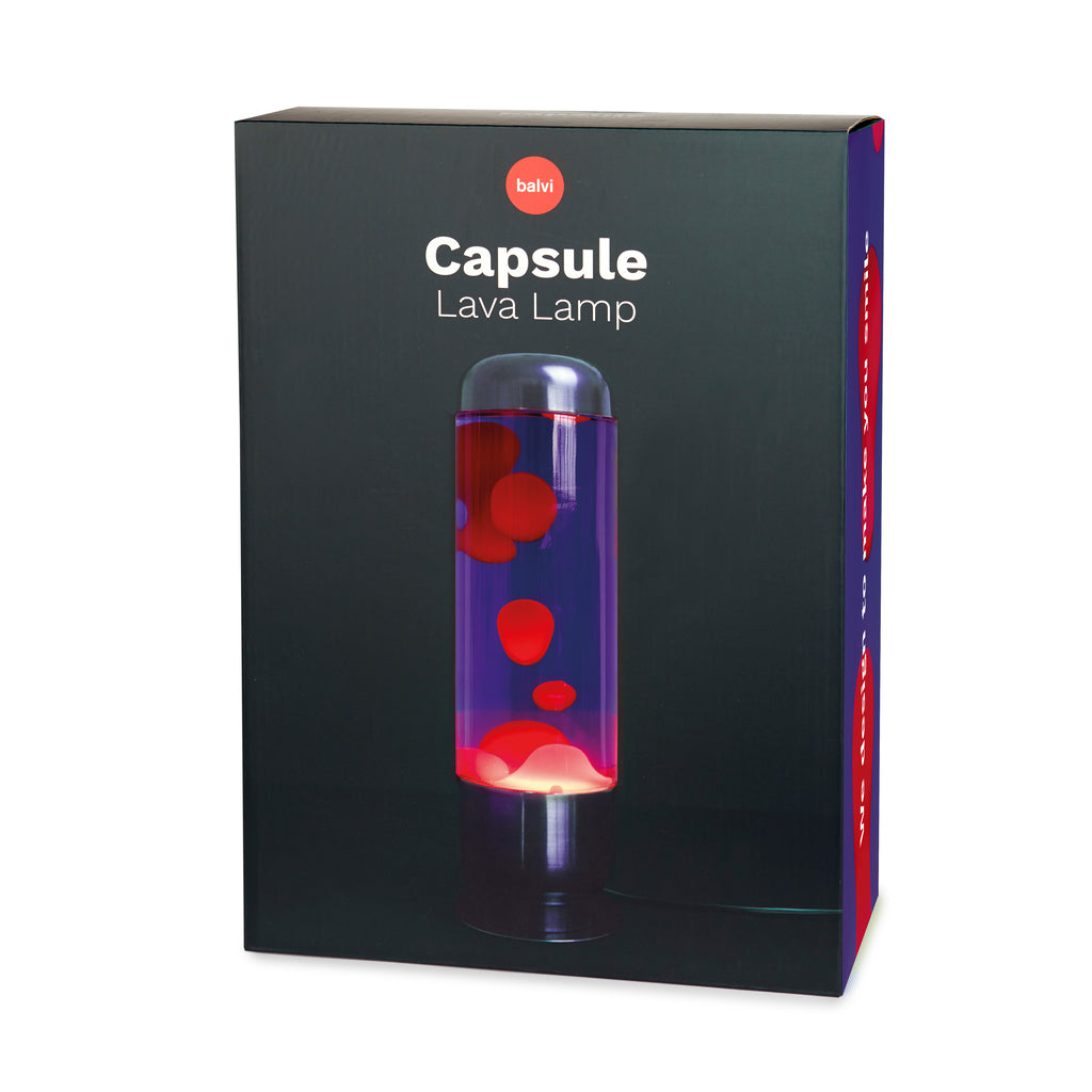 Kapsel-Lava-Lampe – Lila/Rot