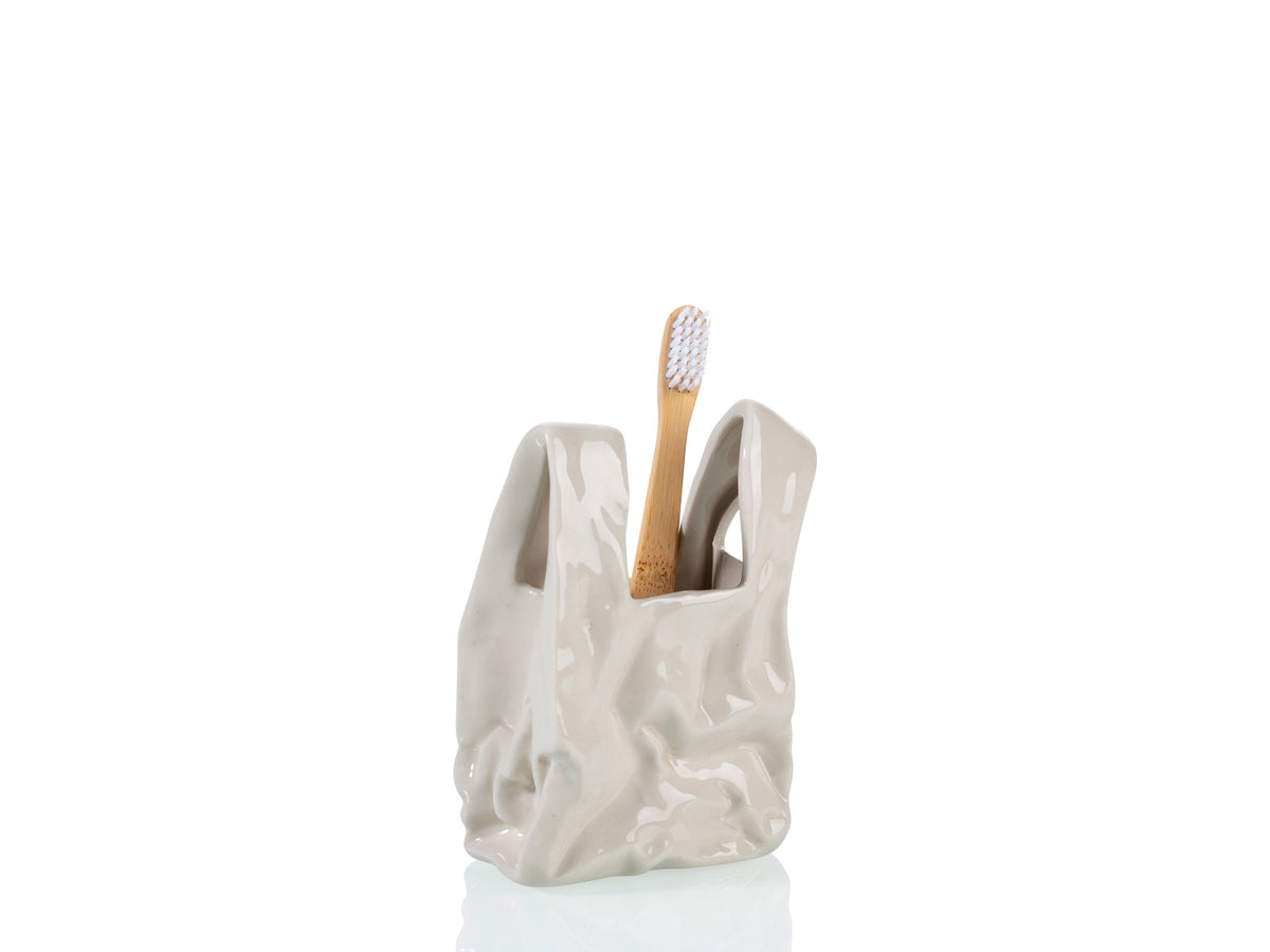 Pot de Fleur « Je ne Suis pas un Sac en Plastique ! » – Petit – Bitten