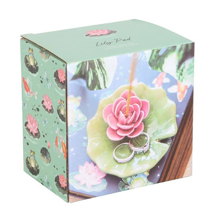 Plat à bibelots nénuphar et porte-encens | Objetos de diseño y regalos originales