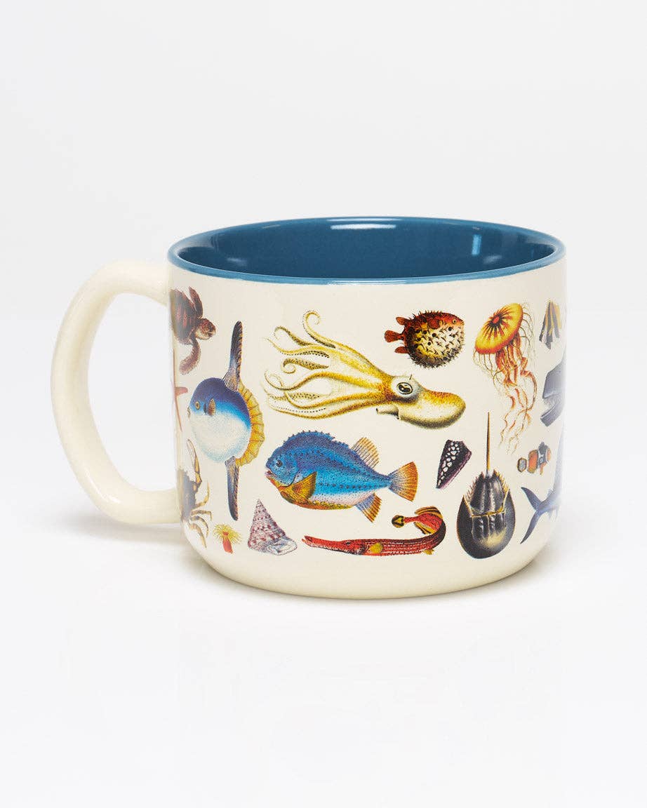 Oggetto regalo di design – Mug Zoologie marine 440 ml – produit scientifique Cognitive Surplus EU, vue 2