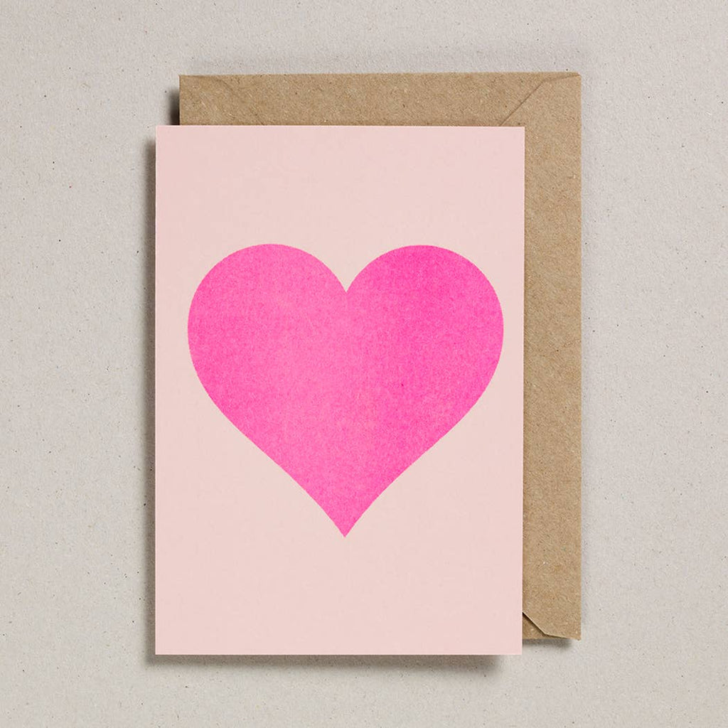 Carte St Valentin - Cœur Rose | Oggetti di design e regali originali