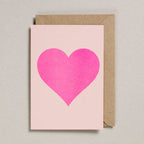 Carte St Valentin - Cœur Rose | Oggetti di design e regali originali