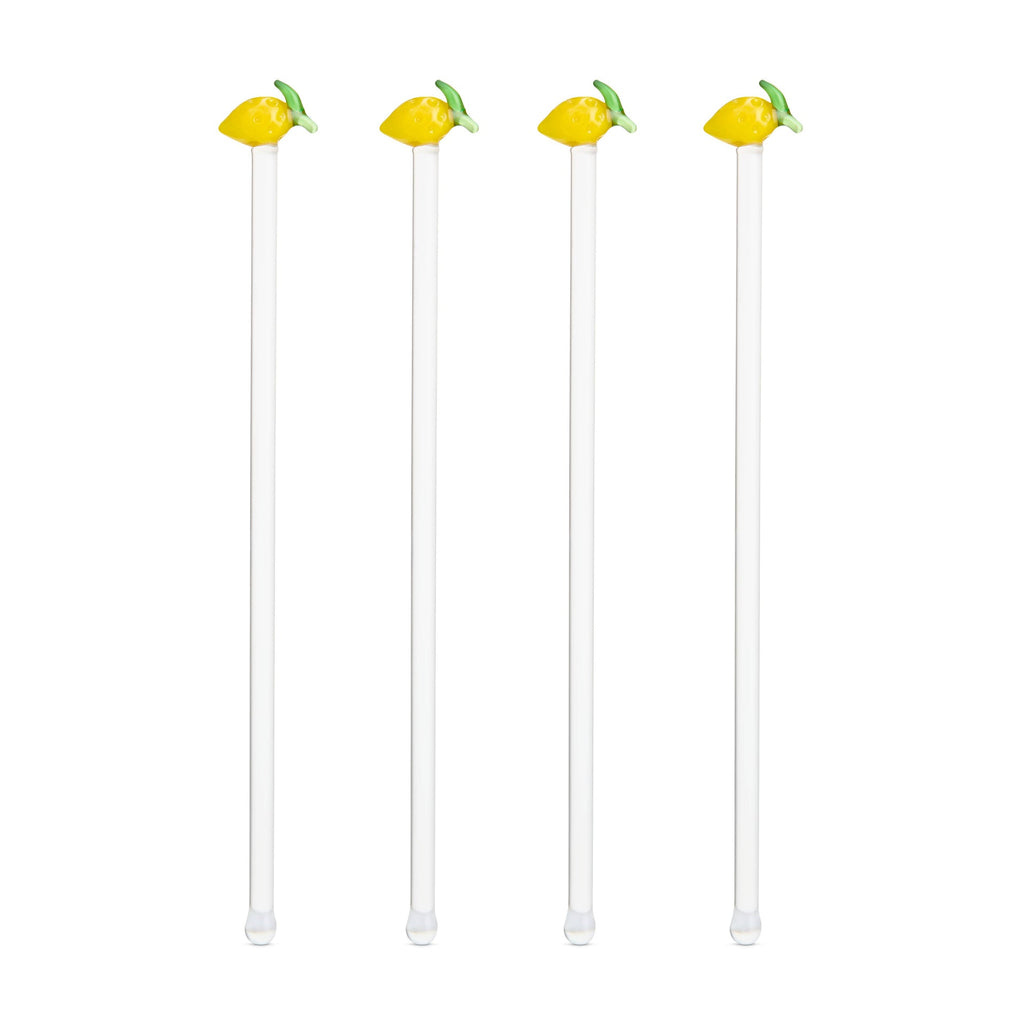 Agitateurs à cocktail en verre Citron | Designproducten en originele cadeaus