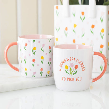 Mug à motif Tulipes