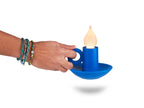 Candelabra Light Blue Bitten – Lampe décorative original