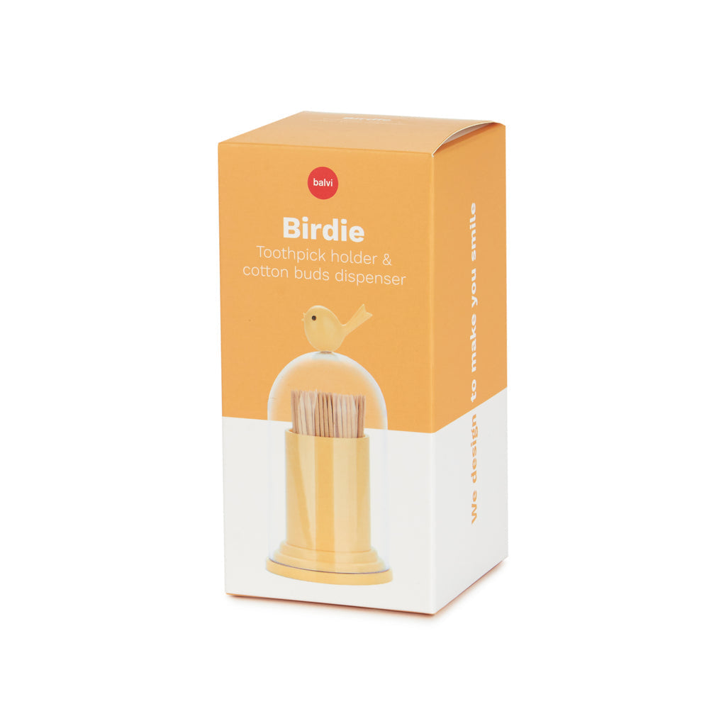 Porte-cure-dents & distributeur coton-tiges Birdie