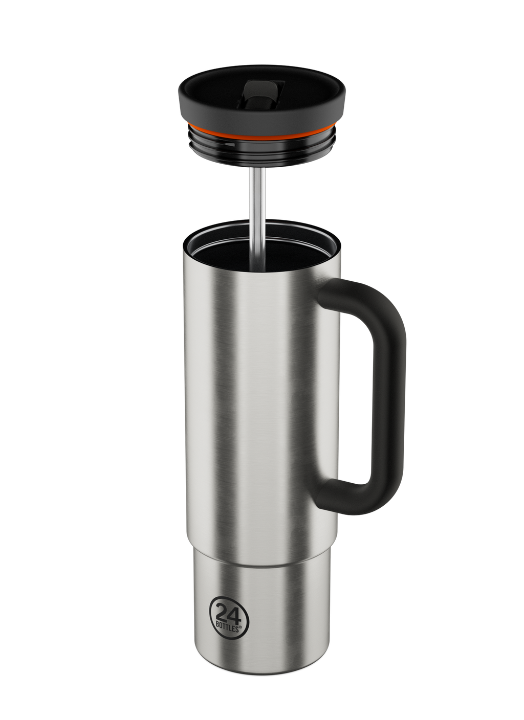 Straw Cup | Brushed Steel - 800 ml