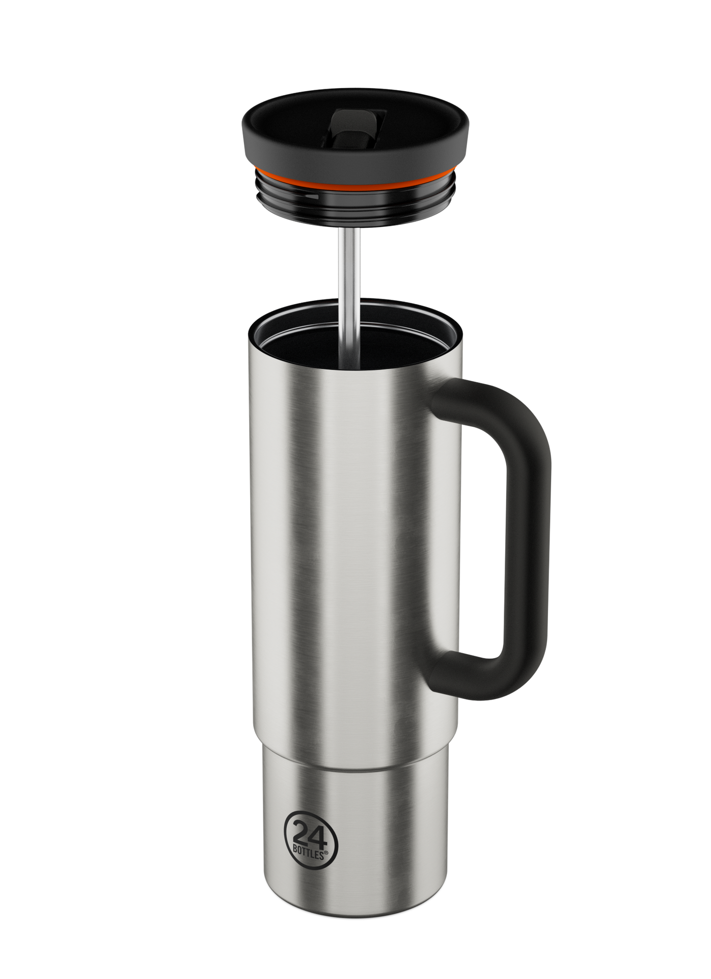 Straw Cup | Brushed Steel - 800 ml